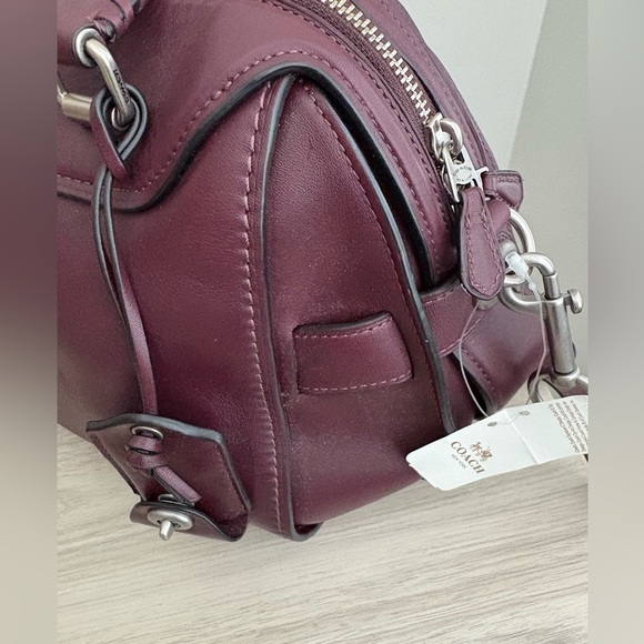 Coach Ace Satchel Burgundy Crossbody Shoulder Bag NWT - Picture 5 of 5